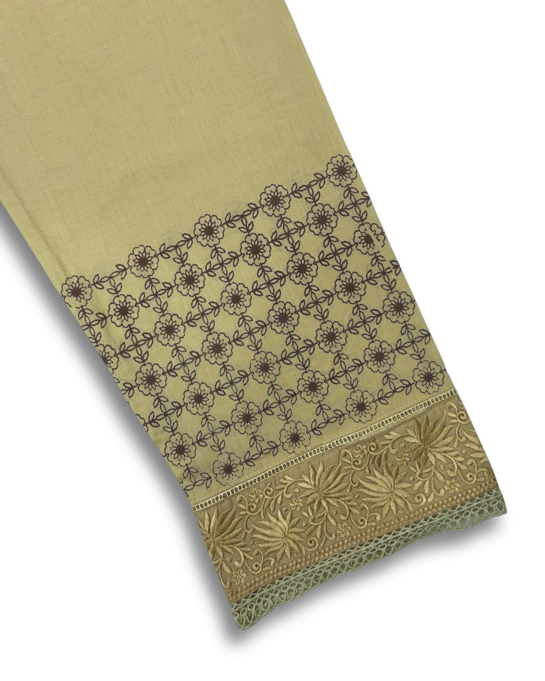 1Pc Embroidered Cambric Trouser ECT-S25-0021