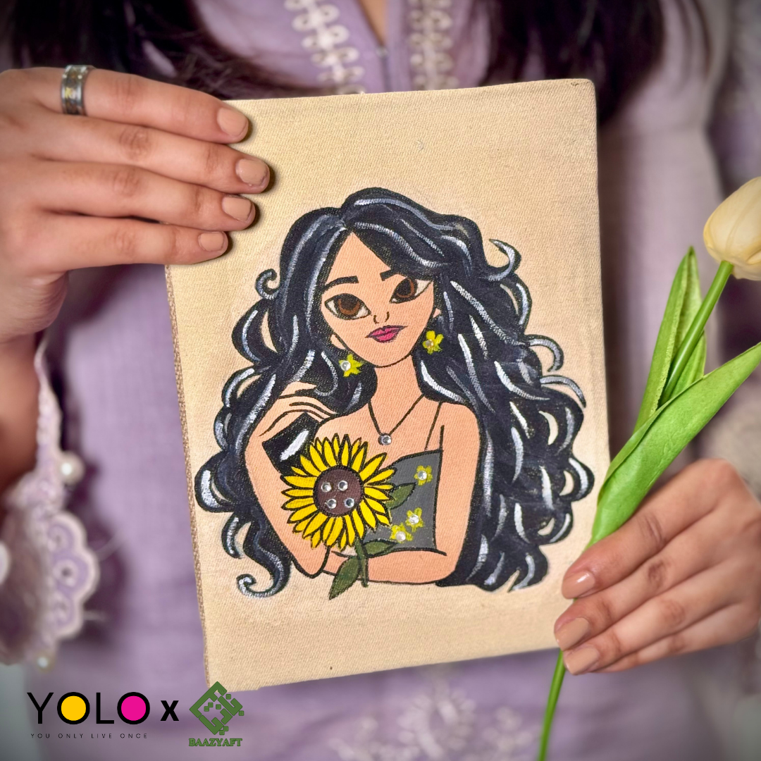 HANDCRAFTED AND HANDPAINTED DIARY BAZ-D25-0009