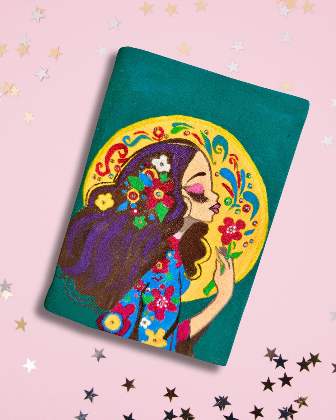 HANDCRAFTED AND HANDPAINTED DIARY BAZ-D25-0034