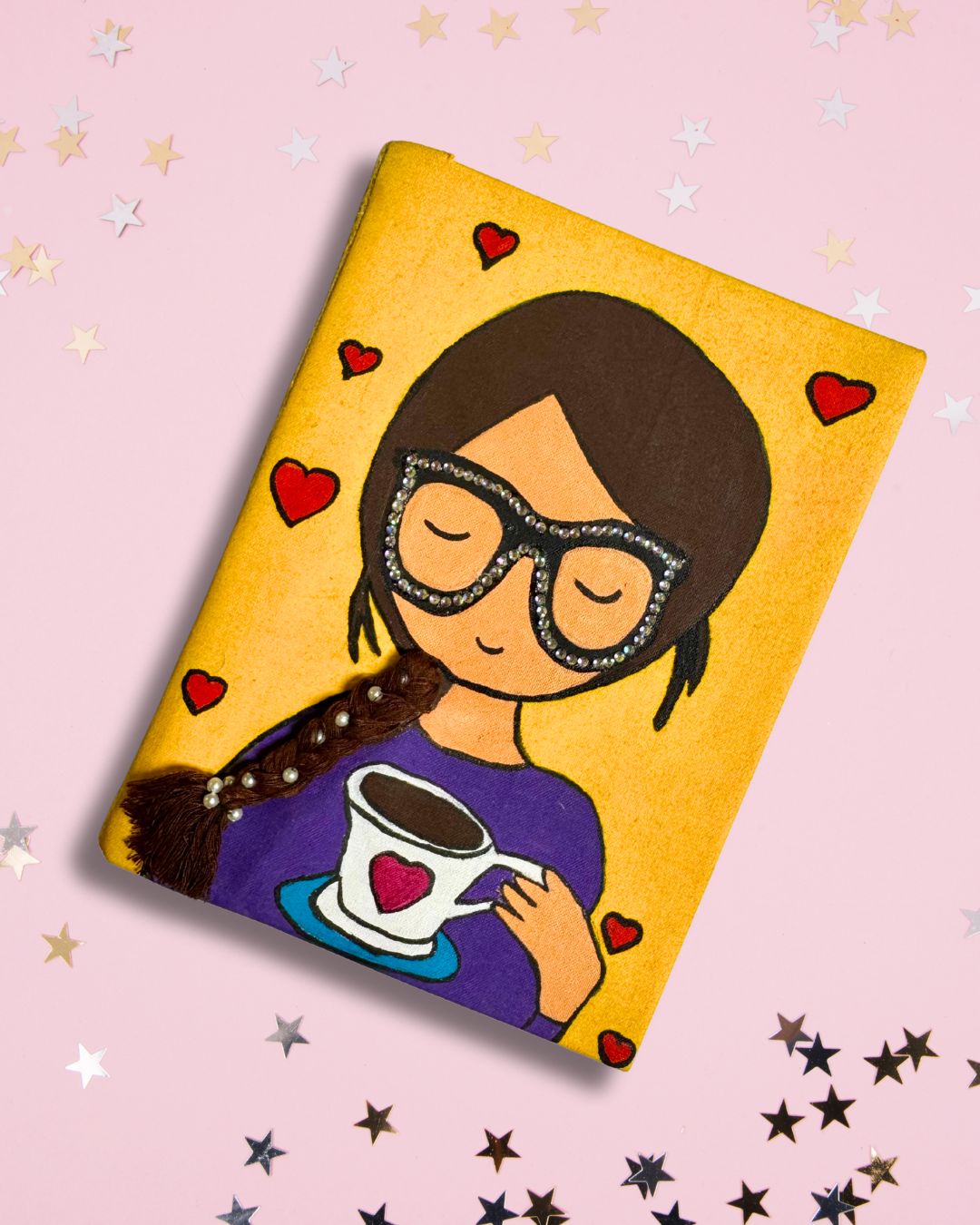 HANDCRAFTED AND HANDPAINTED DIARY BAZ-D25-0035