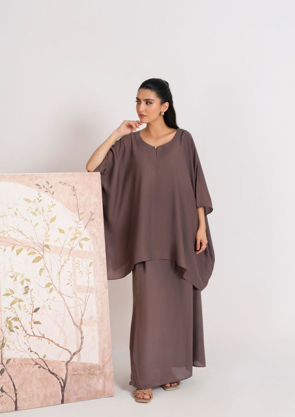 2PC Georgette Kaftan with Skirt JUPITER-F25-0004