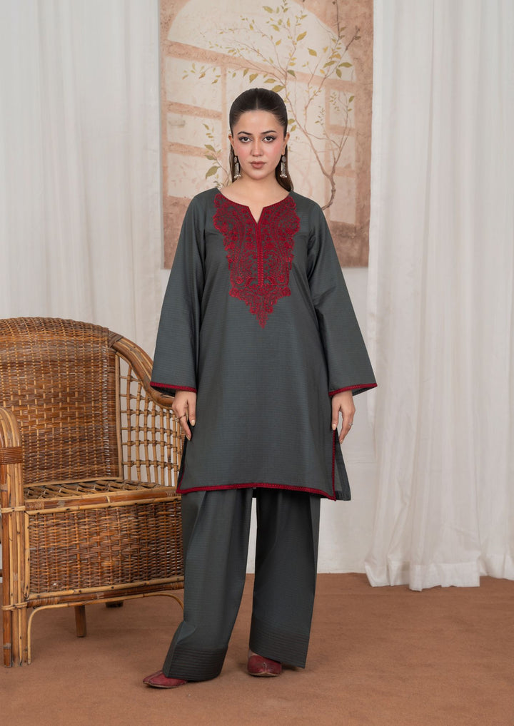 2pc Embroidered Lawn with Farshi Shalwar JASHAN-J26-0042