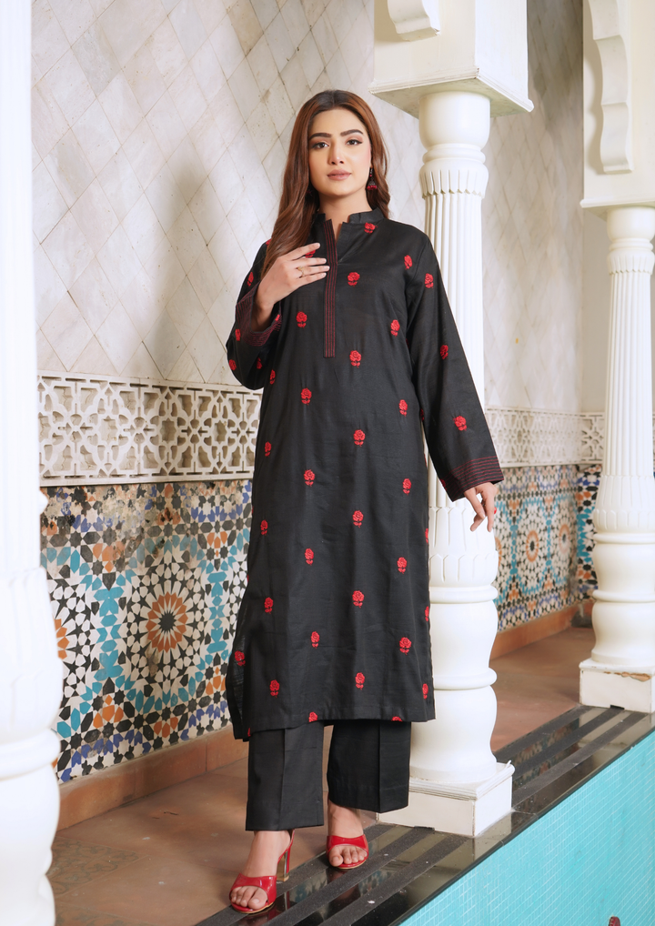 2pc Embroidered Khaddar W24-EMB-0010