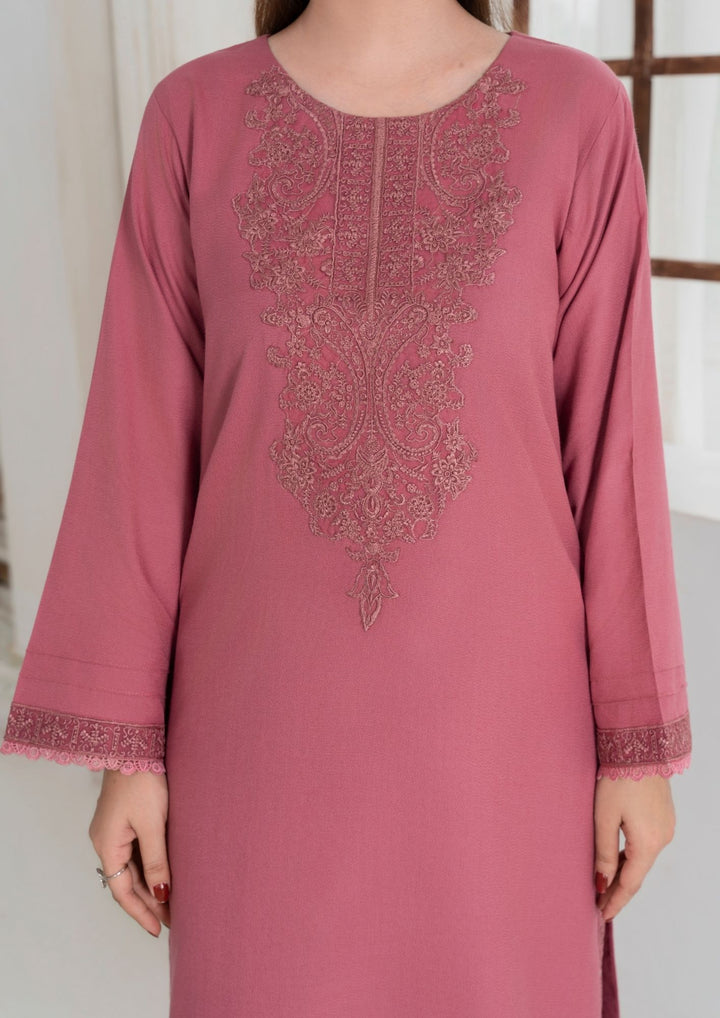3Pc Embroidered Alpine Wool with Embroidered Border Shawl AML-W25-0016