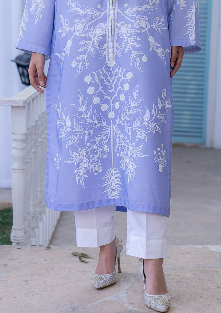 2Pc Digital Print Arabic Silk Lawn JUPITER-S26-0010