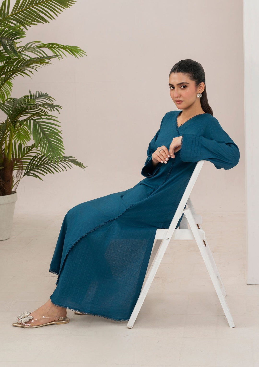 2pc Cotton Angrakh Set Rozana-S25-0013