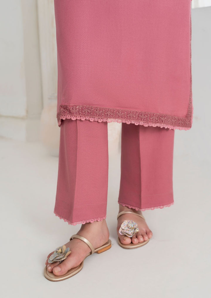 3Pc Embroidered Alpine Wool with Embroidered Border Shawl AML-W25-0016
