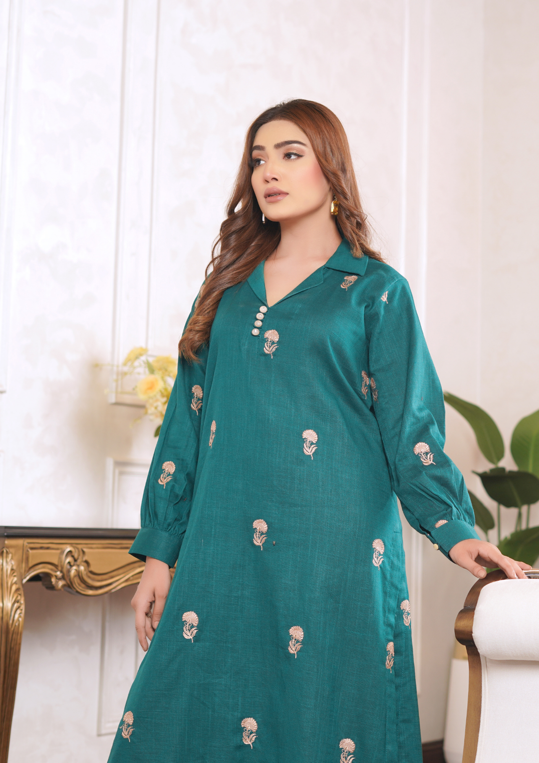 2pc Embroidered Khaddar W24-EMB-0007