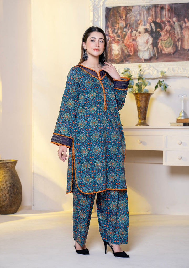2Pc Digital Print Lawn with Shalwar Gulmeena-G26-0018