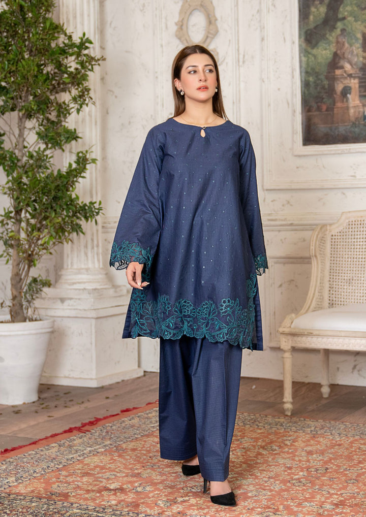 2Pc Multi Embroidered Lawn Teal Blue RIW-R26-0047