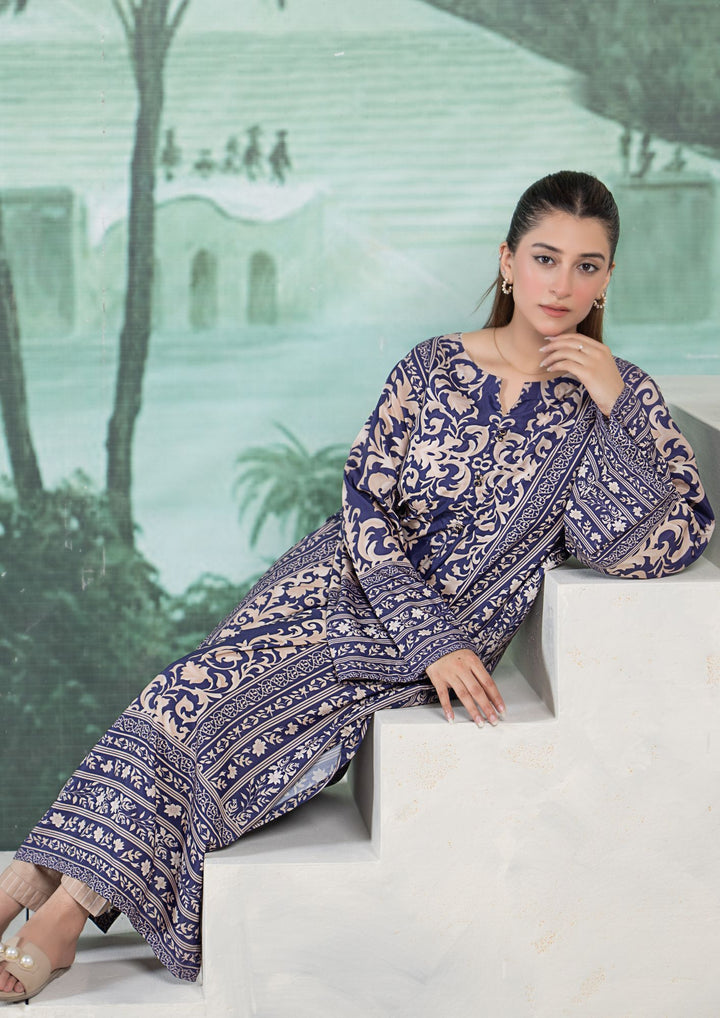 1Pc Digital Print Arabic Lawn Kaftan JUPITER-S26-0009
