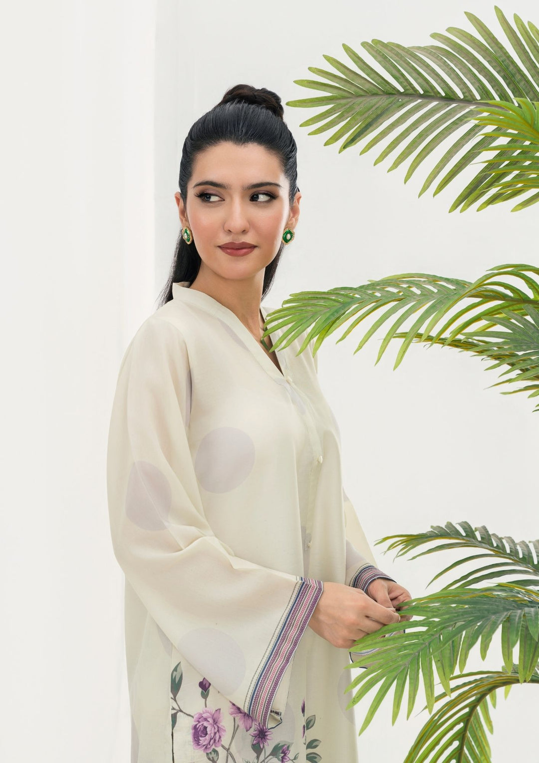2Pc Printed Arabic Silk AML-W25-0041