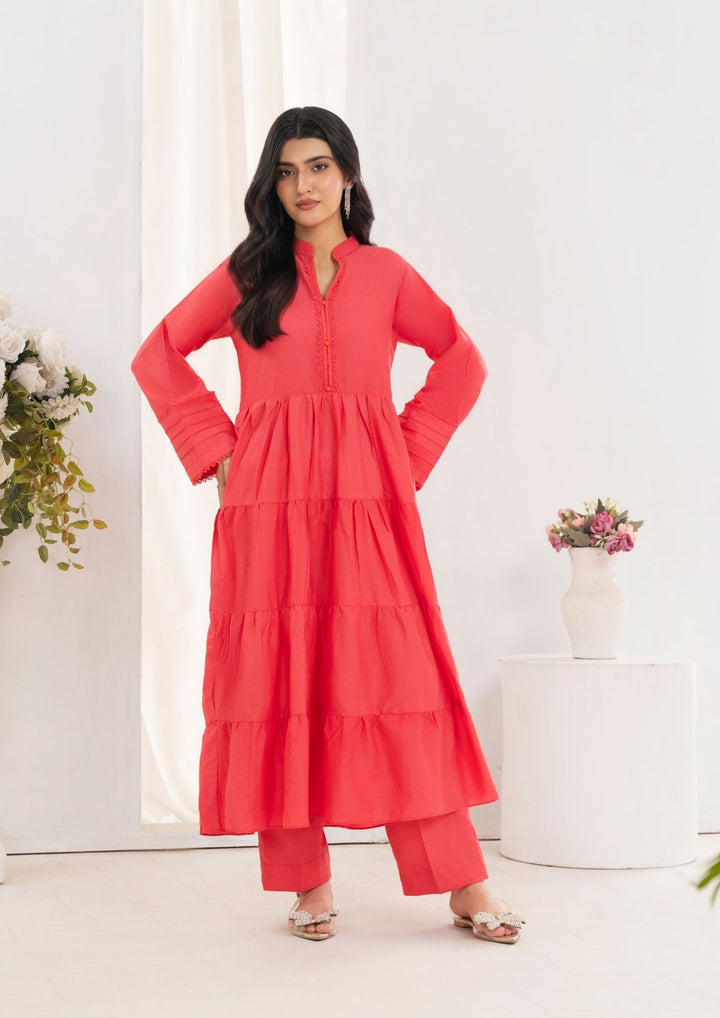 2pc Cotton Frock Set Rozana-S25-0015