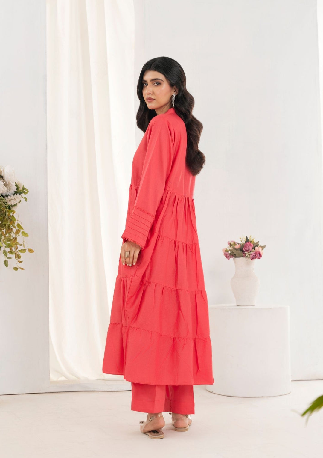2pc Cotton Frock Set Rozana-S25-0015