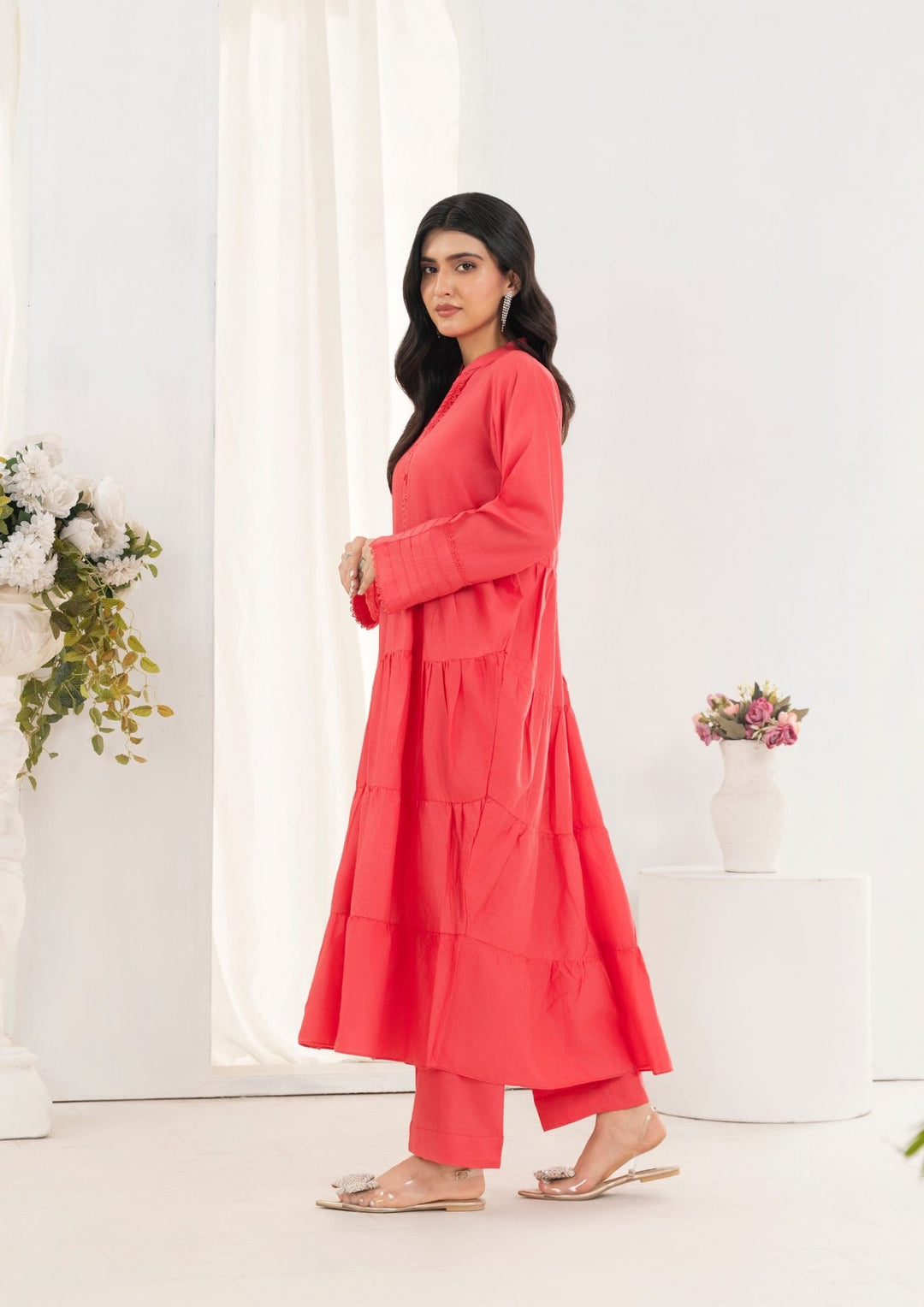2pc Cotton Frock Set Rozana-S25-0015