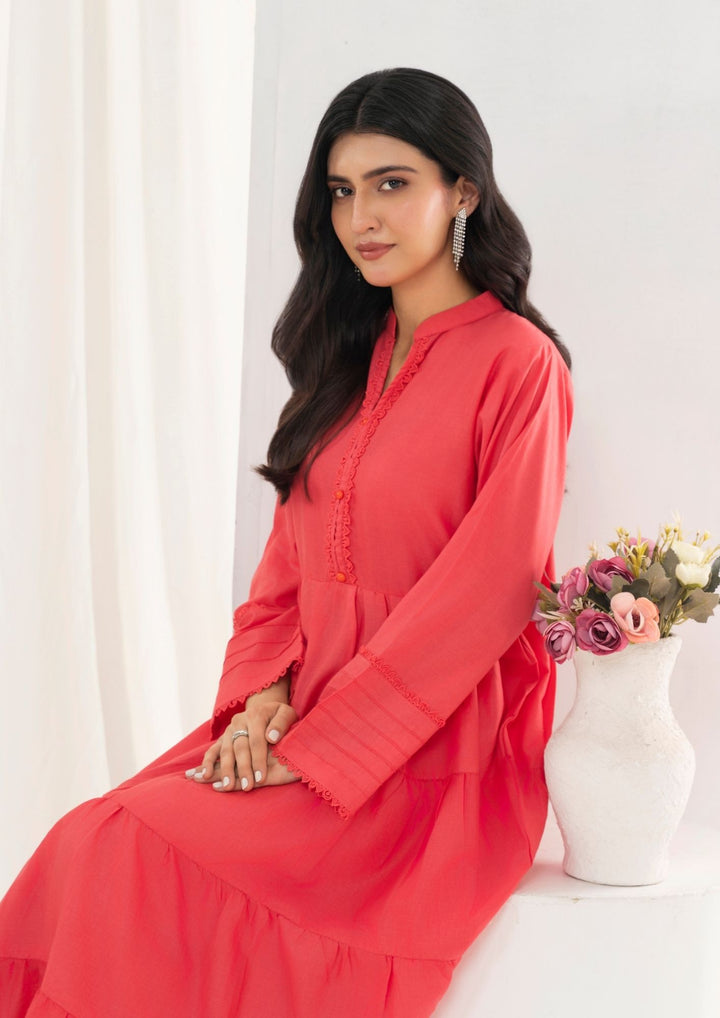 2pc Cotton Frock Set Rozana-S25-0015