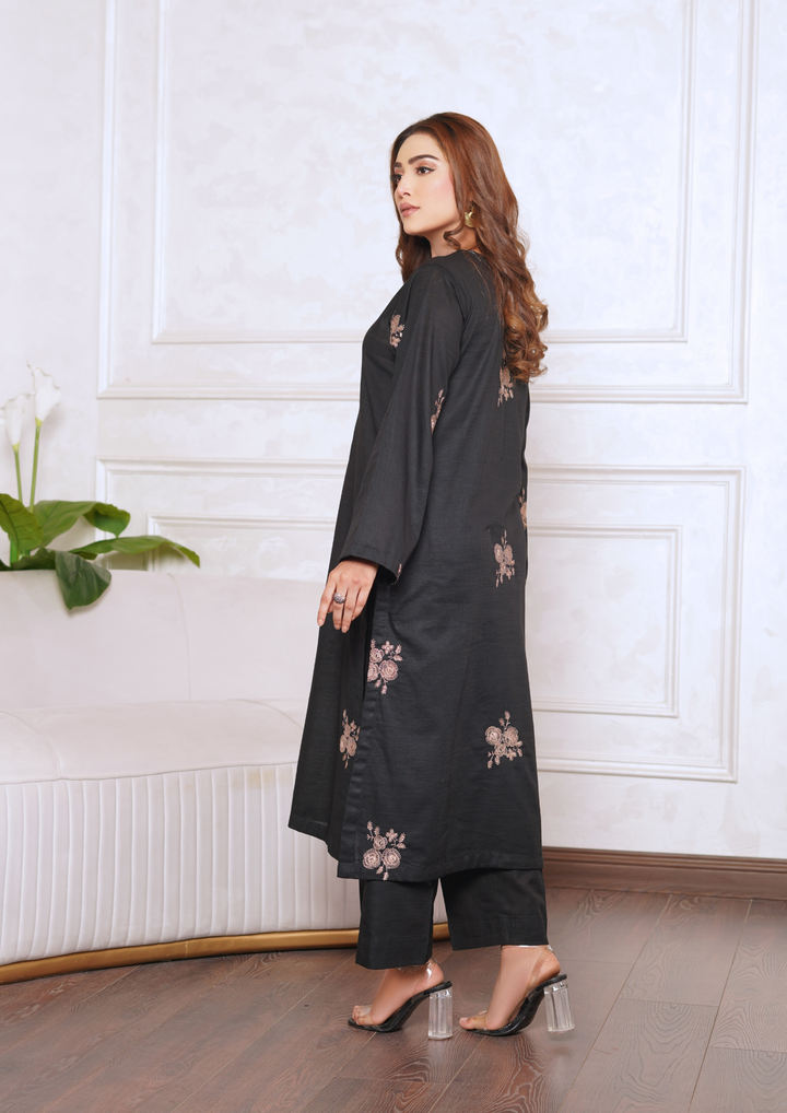 2pc Embroidered Khaddar W24-EMB-0011