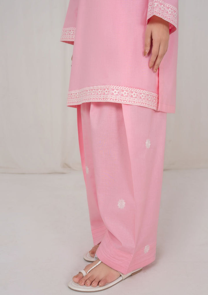 2Pc Peachish Pink Embroidered Lawn RIW-R26-0017