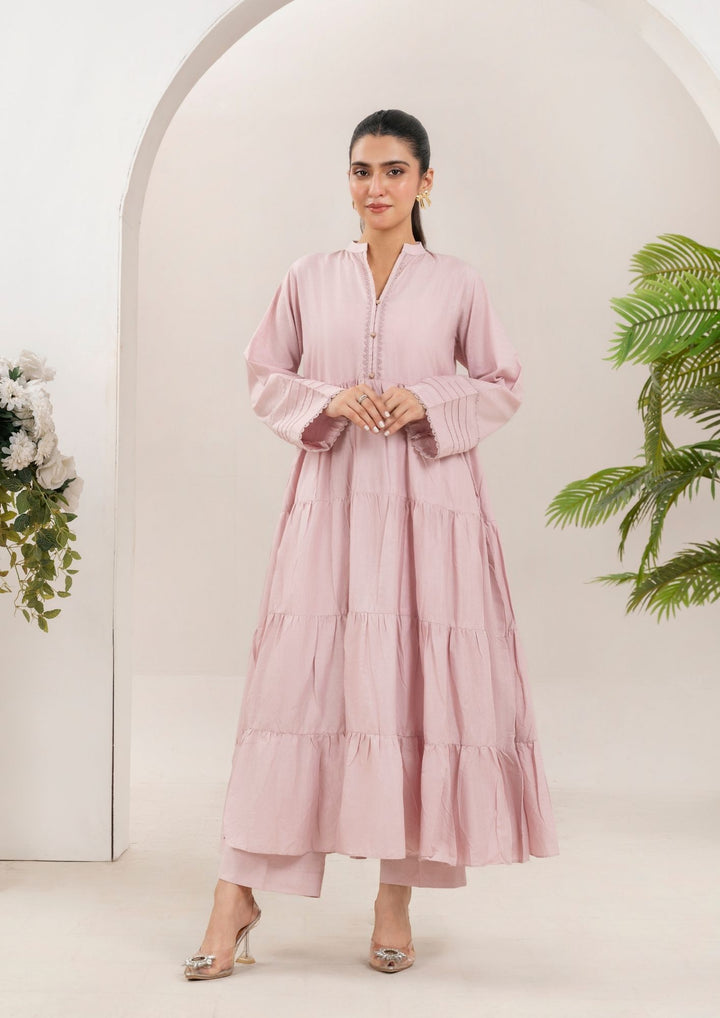 2pc Cotton Frock Set Rozana-S25-0016