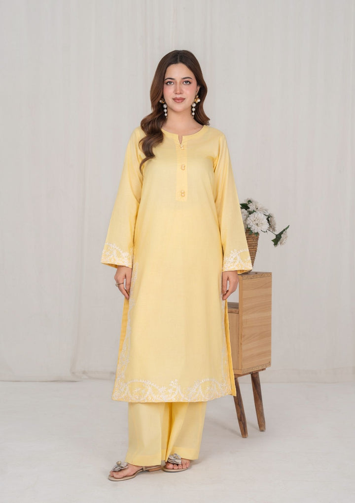 2Pc Lemon Embroidered Lawn RIW-R26-0018