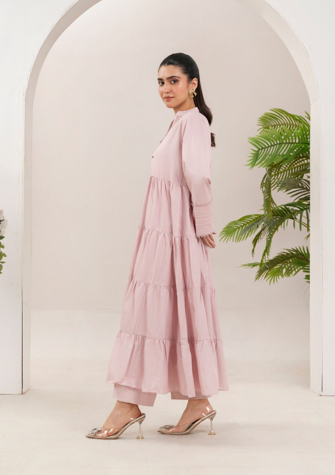 2pc Cotton Frock Set Rozana-S25-0016