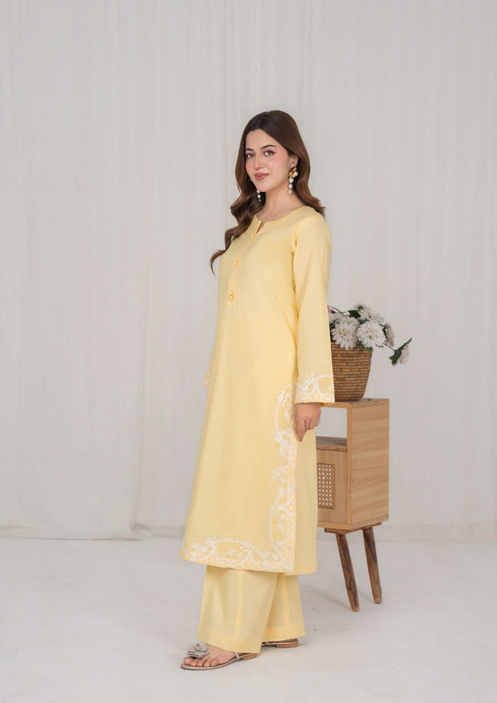 2Pc Lemon Embroidered Lawn RIW-R26-0018