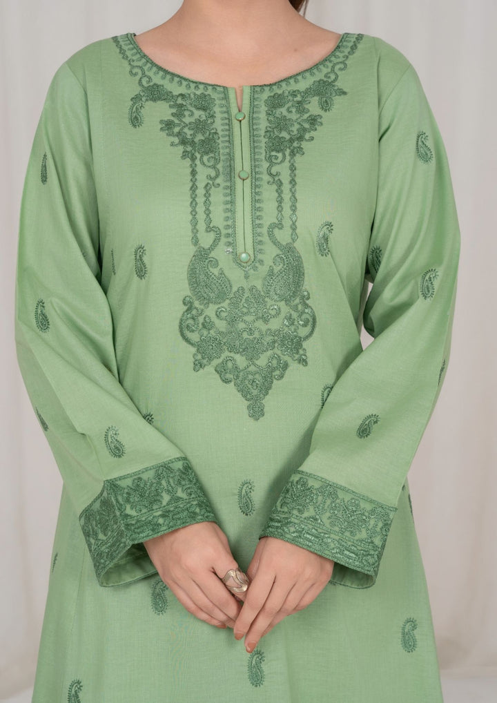 3Pc Pistachio Embroidered Lawn with Chiffon Dupatta RIW-R26-0002