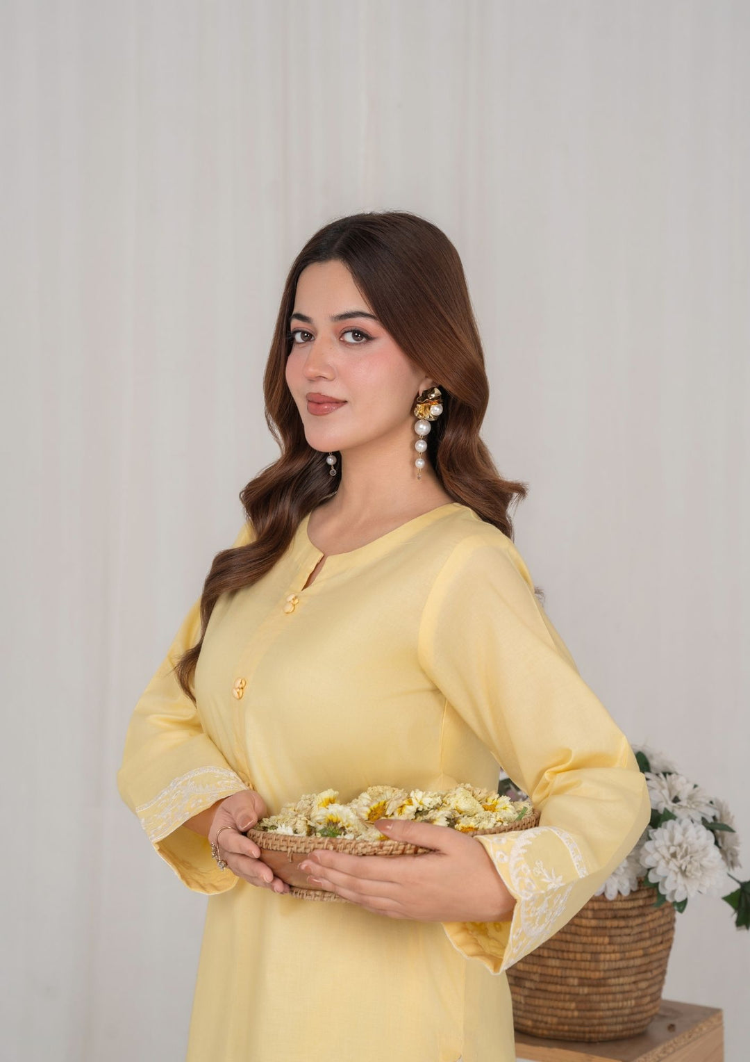 2Pc Lemon Embroidered Lawn RIW-R26-0018