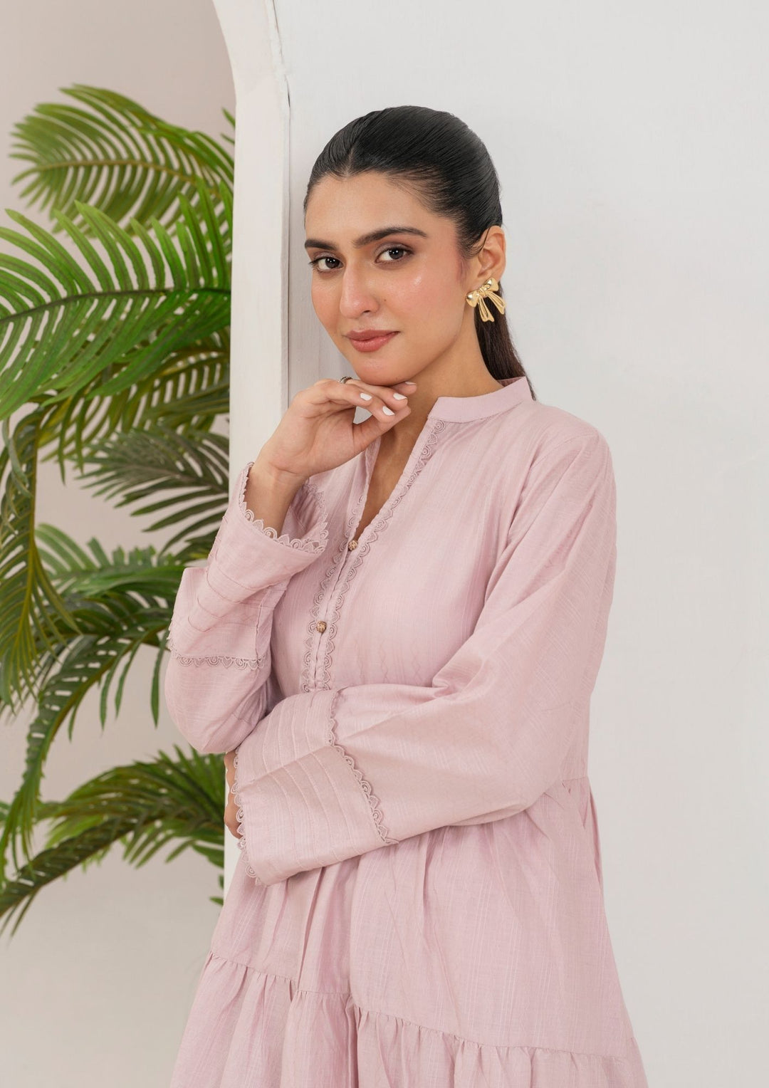 2pc Cotton Frock Set Rozana-S25-0016