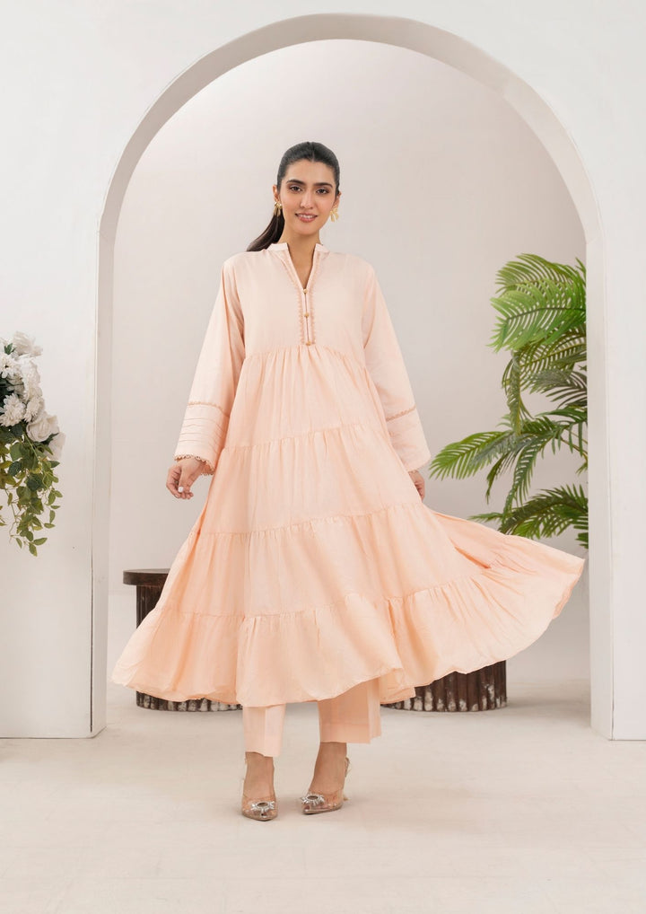 2pc Cotton Frock Set Rozana-S25-0017