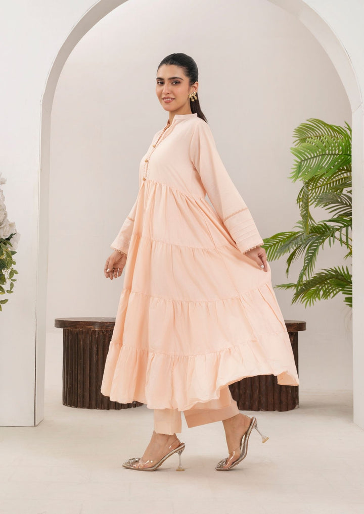 2pc Cotton Frock Set Rozana-S25-0017