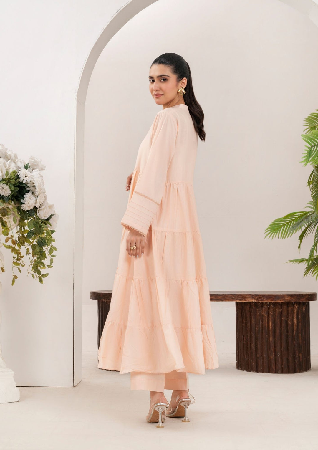 2pc Cotton Frock Set Rozana-S25-0017