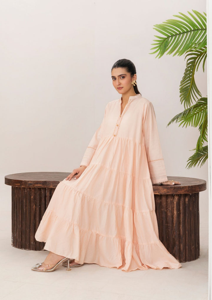 2pc Cotton Frock Set Rozana-S25-0017