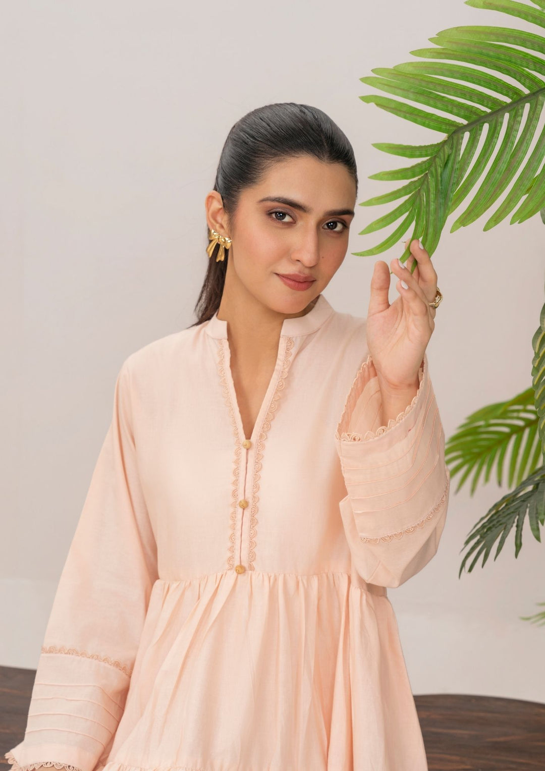 2pc Cotton Frock Set Rozana-S25-0017
