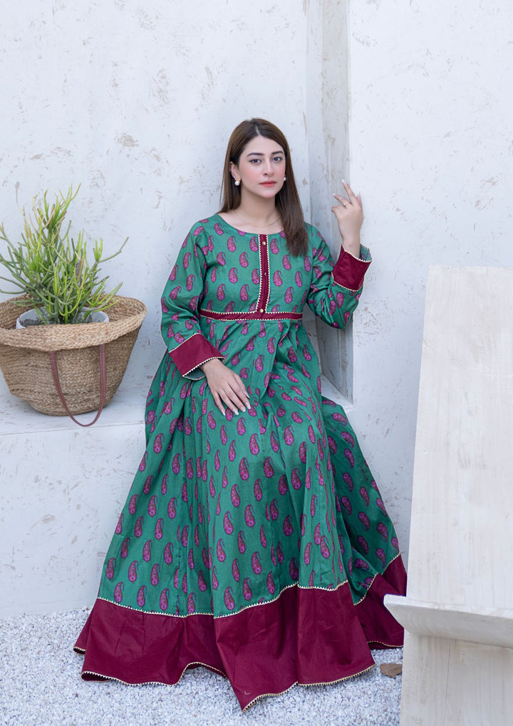 2Pc Digital Print Lawn Frock RIW-R26-0027