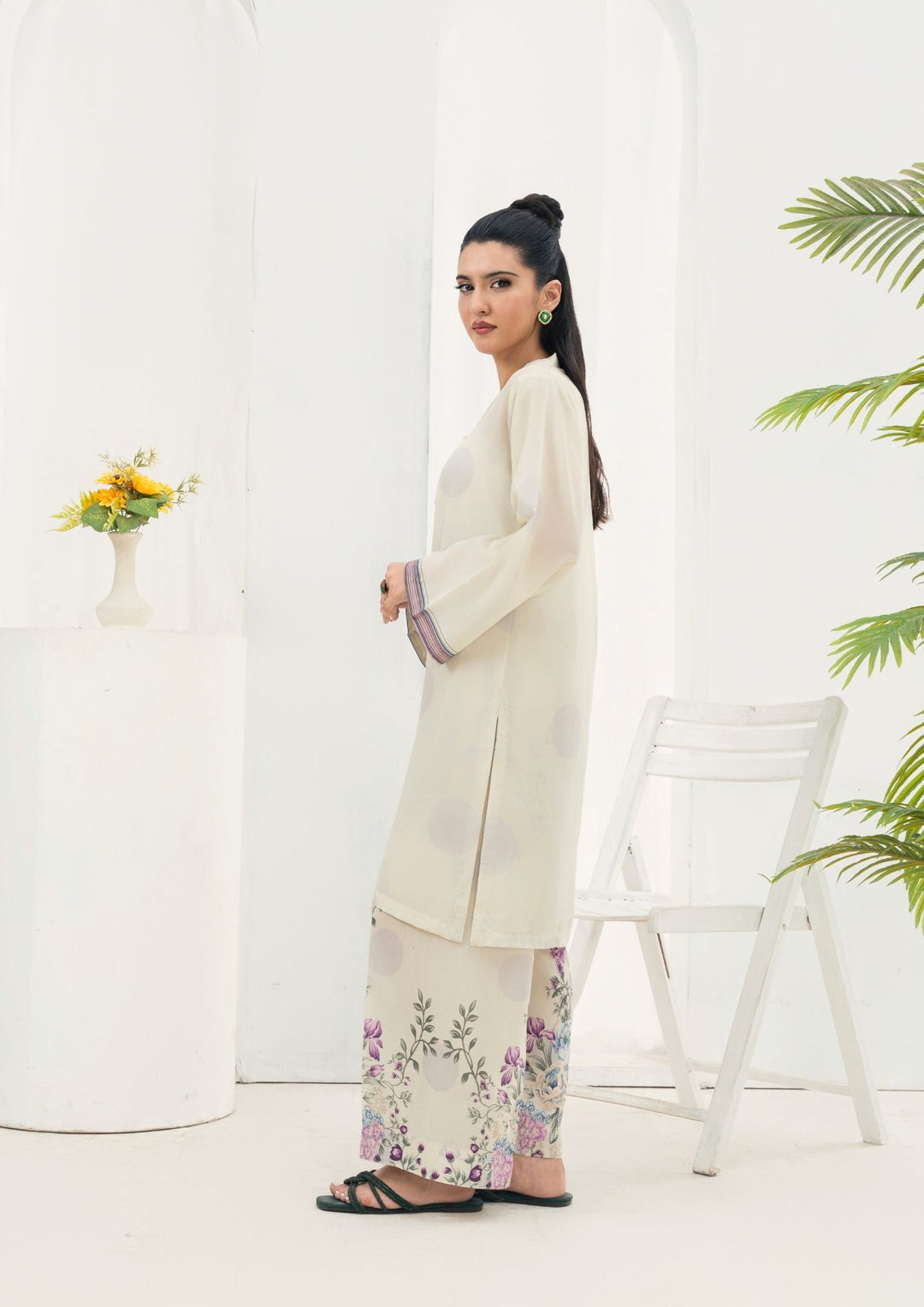2Pc Printed Arabic Silk AML-W25-0041