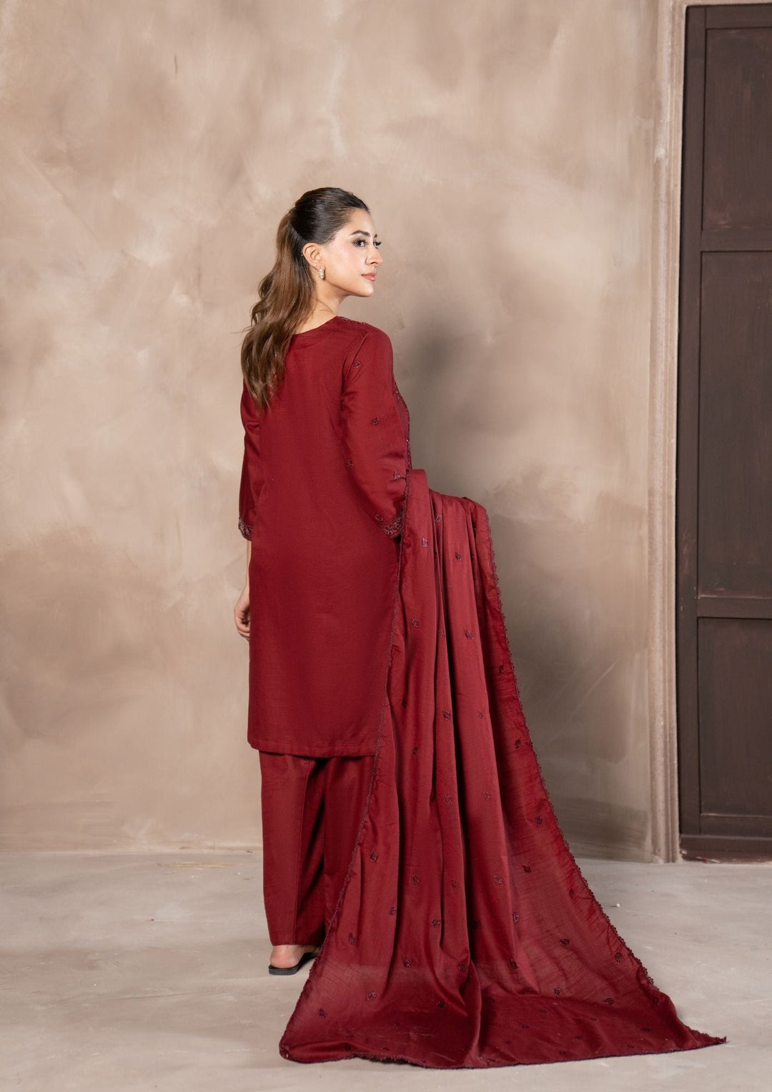 3Pc Embroidered Khaddar AMLT-W26-0002
