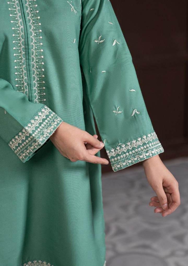 2Pc Multi Embroidered Alpine Marina Sea Green SAY-W26-0030