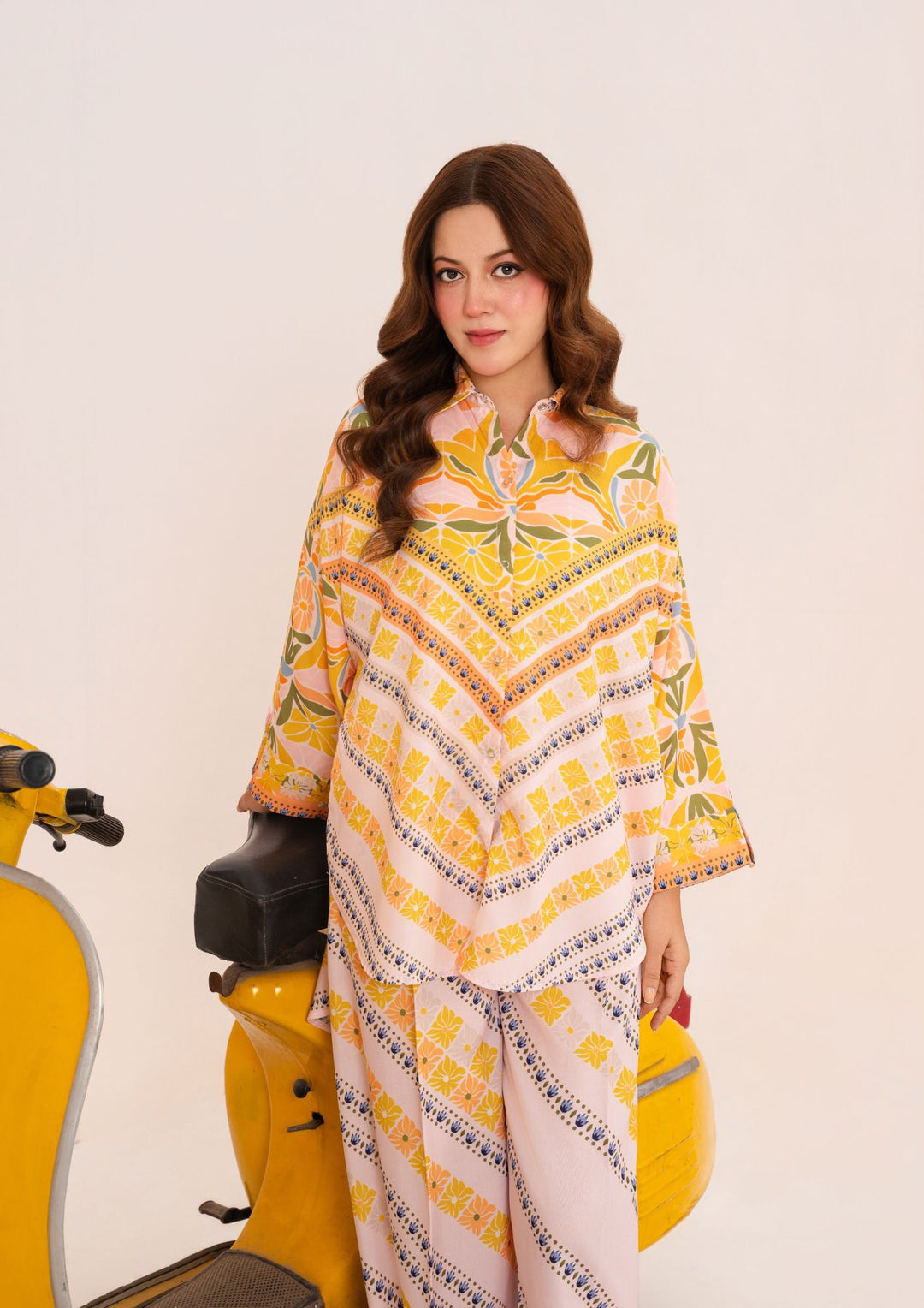 2Pc Printed Arabic Silk AMJ-S26-0002