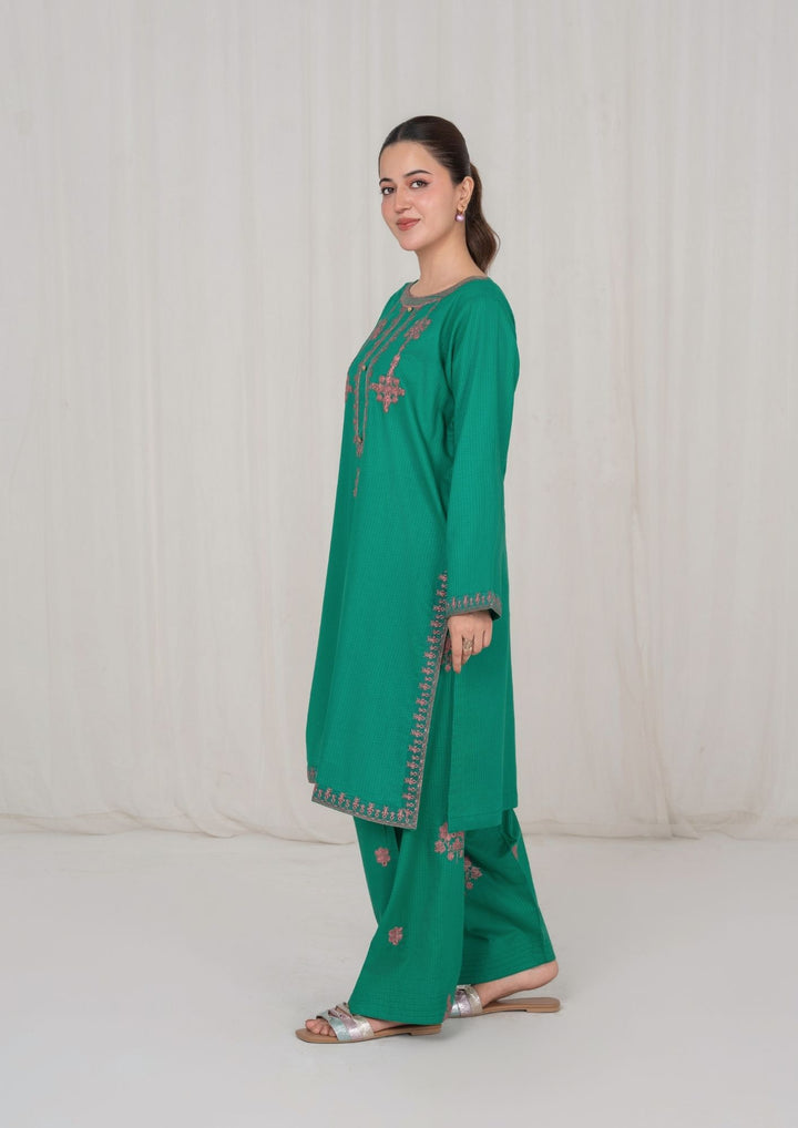 2Pc Green Embroidered Lawn RIW-R26-0020