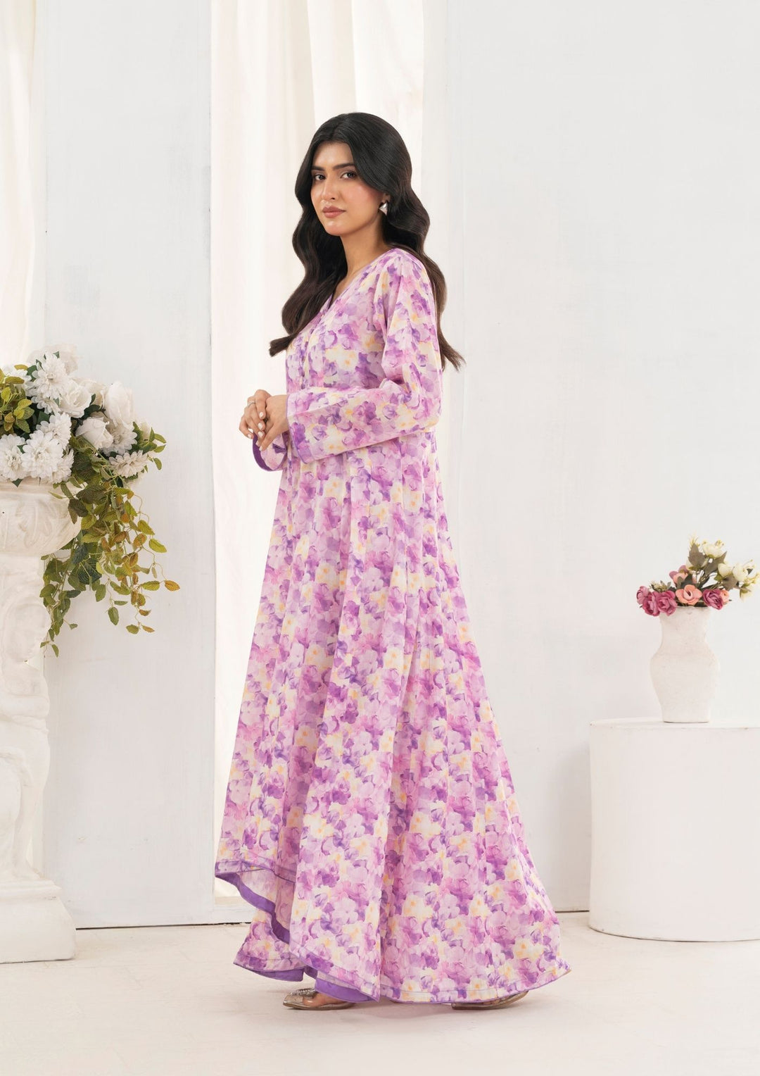 2Pc Digital Print Lawn Frock GULMEENA-G25-0042