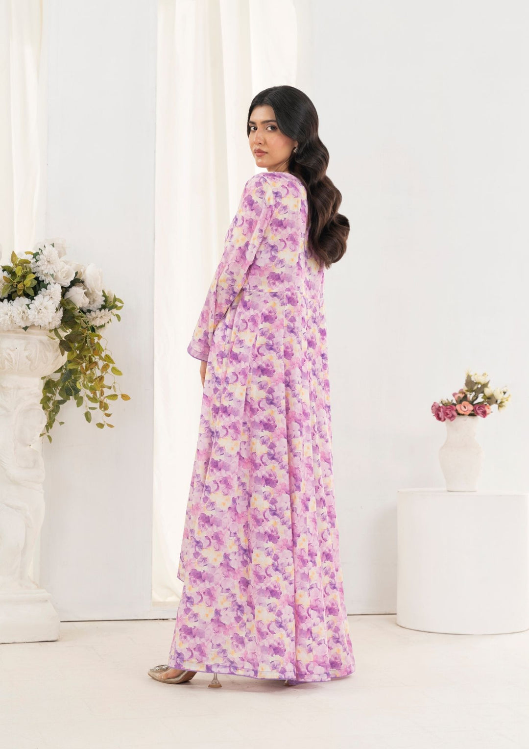 2Pc Digital Print Lawn Frock GULMEENA-G25-0042