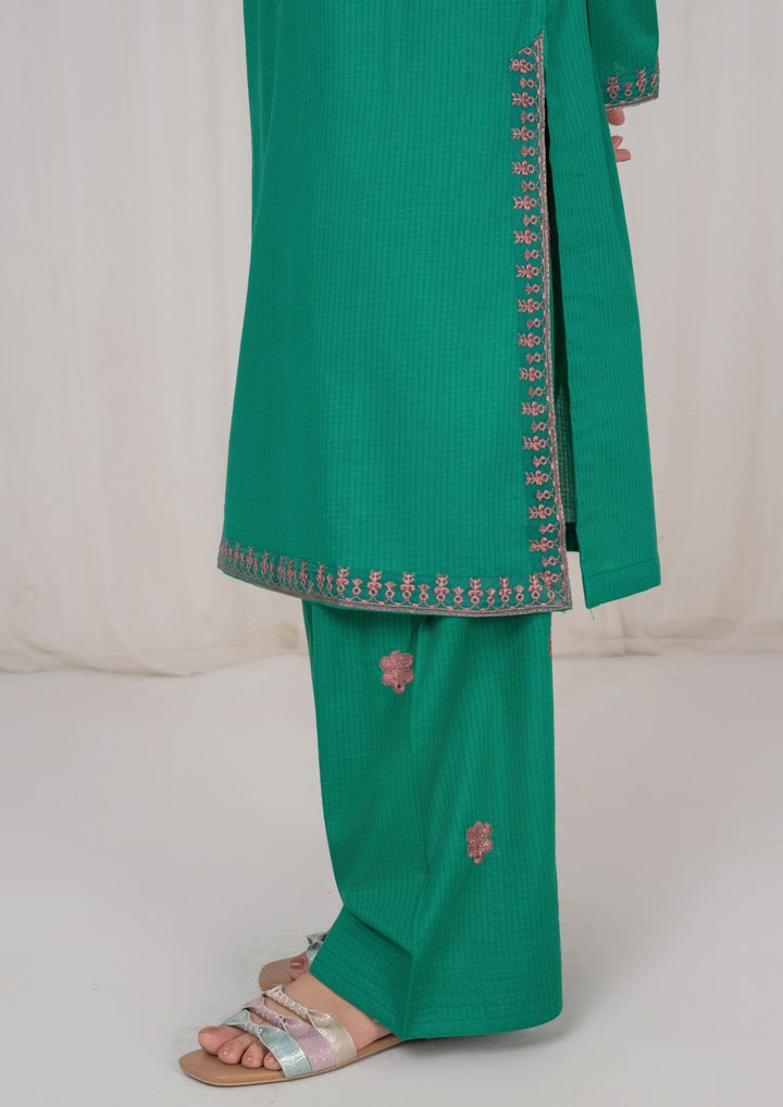 2Pc Green Embroidered Lawn RIW-R26-0020