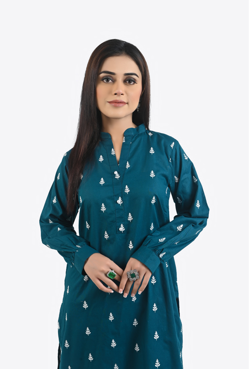 Embroidered Cambric Tunic SRTW-0074