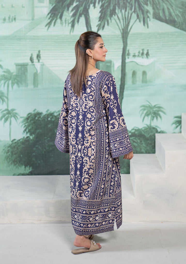 1Pc Digital Print Arabic Lawn Kaftan JUPITER-S26-0009
