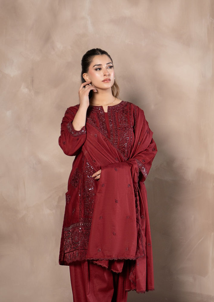 3Pc Embroidered Khaddar AMLT-W26-0002