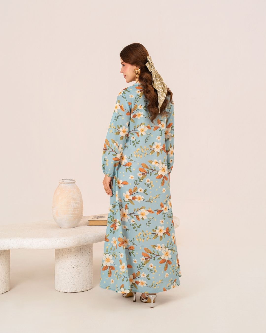 1Pc Digital Print Swiss Silk Long Tunic JUPITER-F25-0038