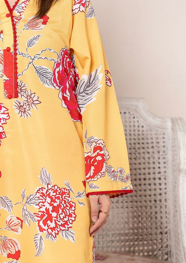 3Pc Printed Arabic Silk Lawn with Chiffon Dupatta Gulmeena-G26-0008
