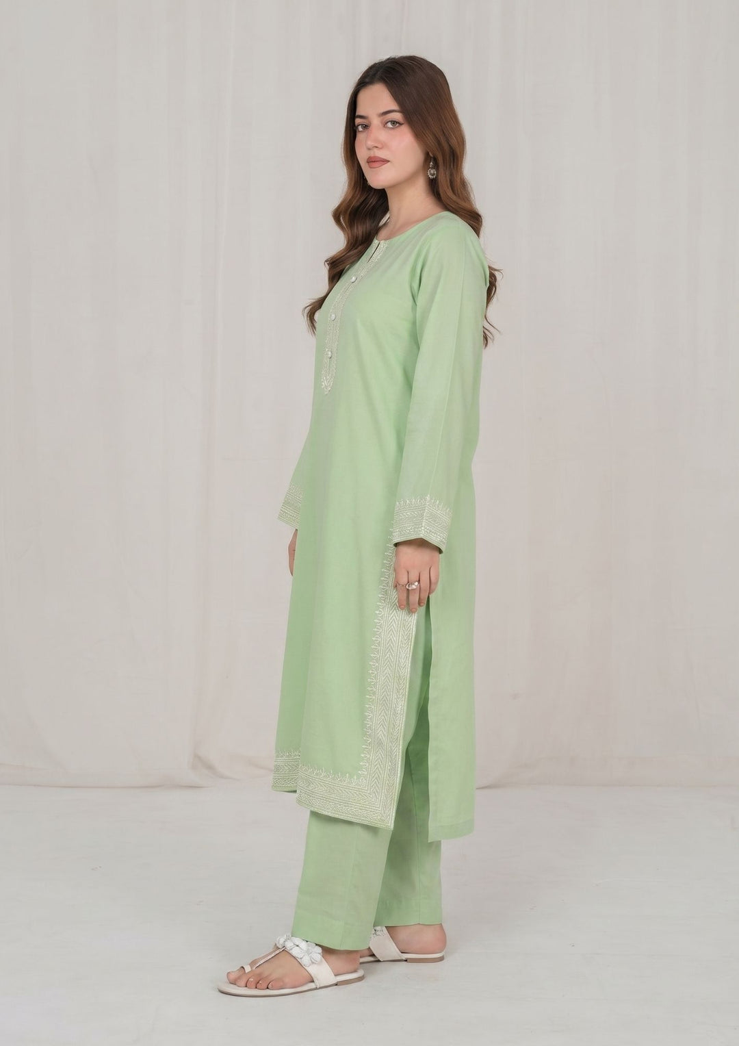 2Pc Mint Embroidered Lawn RIW-R26-0022