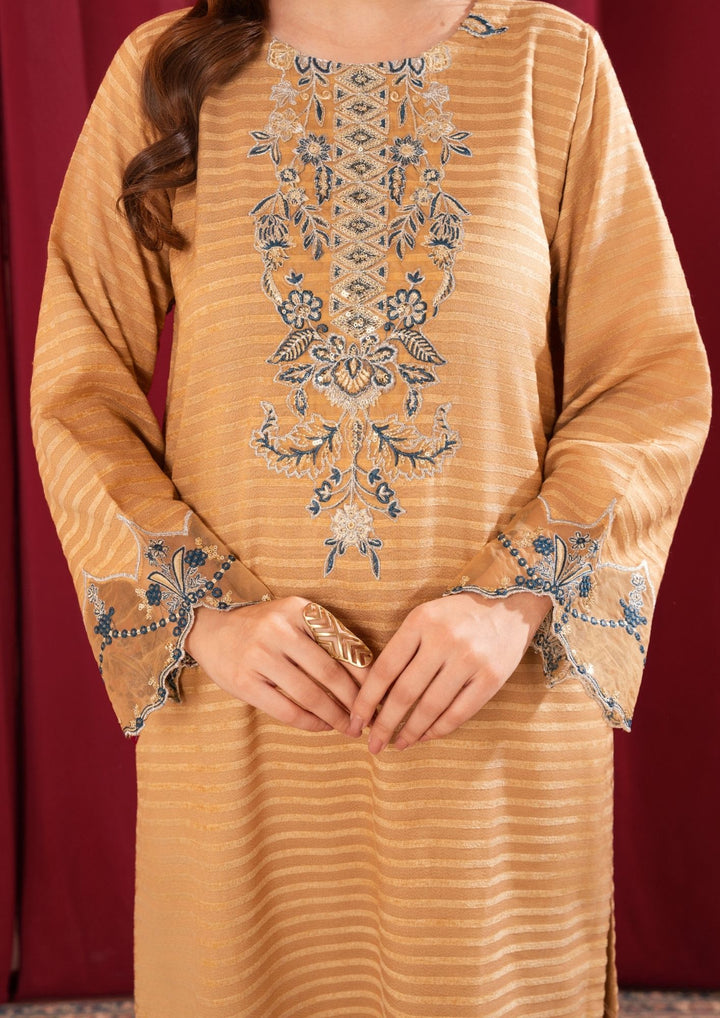 3Pc Alpine Velvet Tilla Embroidered with Velvet Shawl Skin AFP-A25-0004